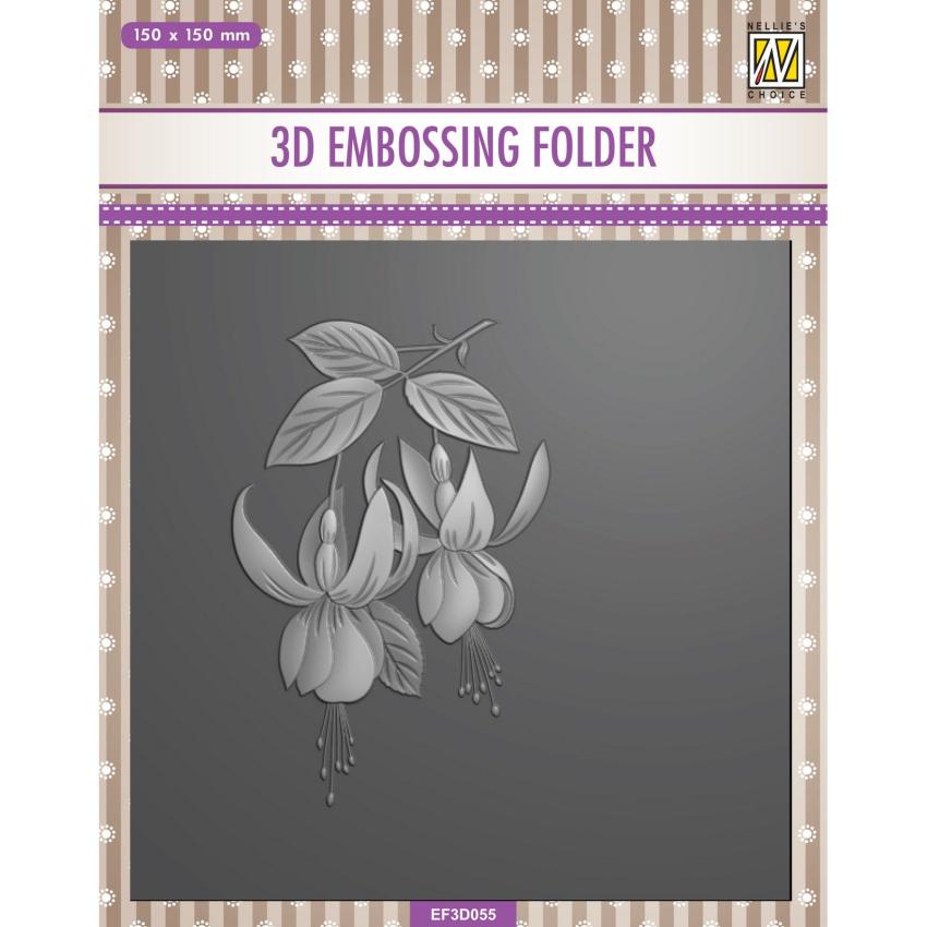 Nellie Snellen - Prägefolder "Fuchsia" 3D Embossing Folder 