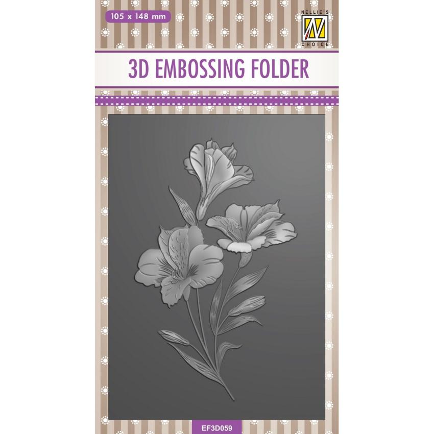 Nellie Snellen - Prägefolder "Orchid" 3D Embossing Folder 