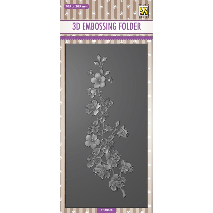 Nellie Snellen - Prägefolder "Blossom" 3D Embossing Folder Slimline