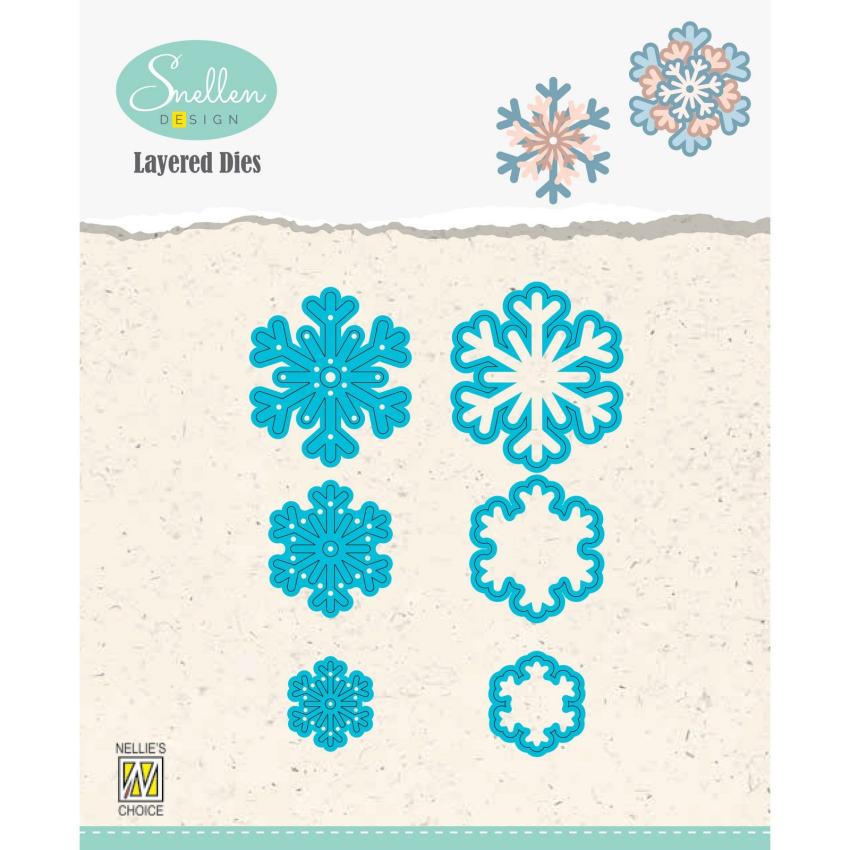 Nellie Snellen - Stanzschablone "Snowflakes 03" Layered Dies