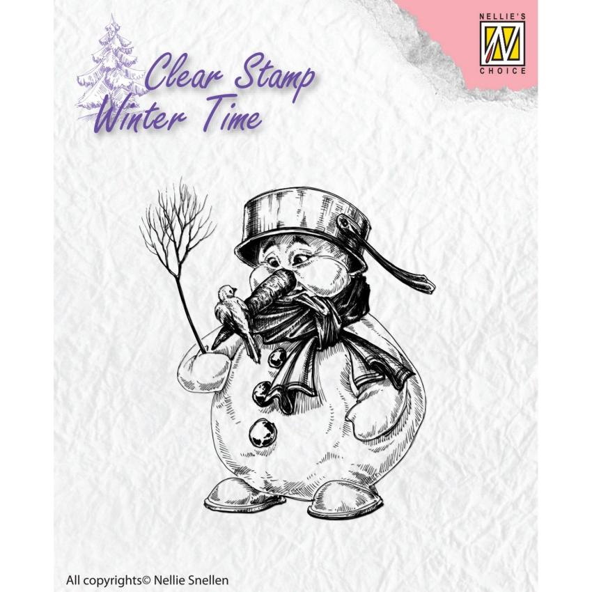 Nellie Snellen - Stempel "Snowman" Clear Stamps Winter Time