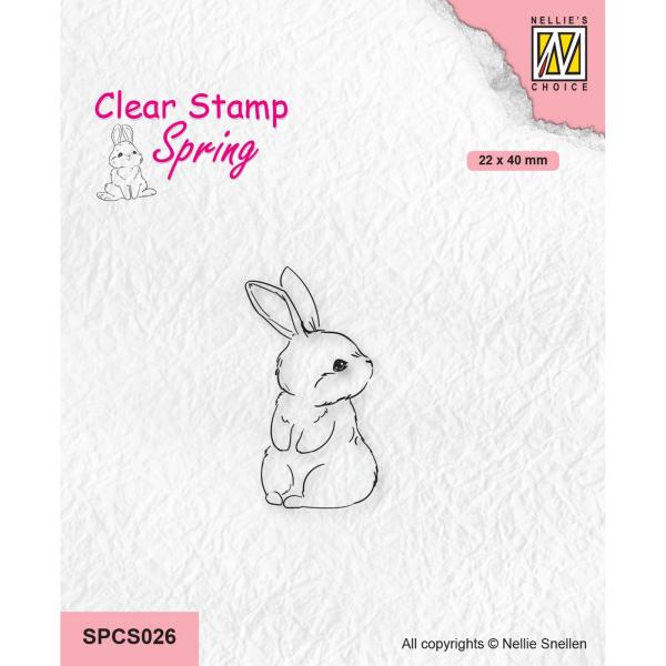 Nellie Snellen - Stempel "Cute Rabbit-1" Clear Stamps Spring