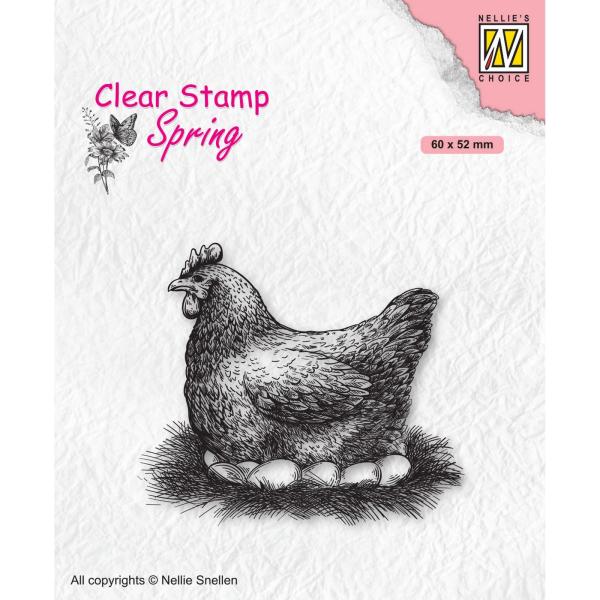 Nellie Snellen - Stempel "Mother Hen" Clear Stamps Spring