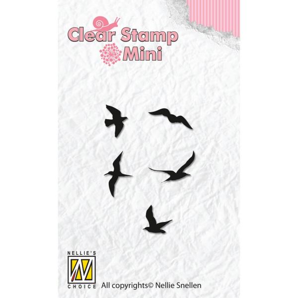 Nellie Snellen - Stempelset "Birds" Clear Stamps Mini