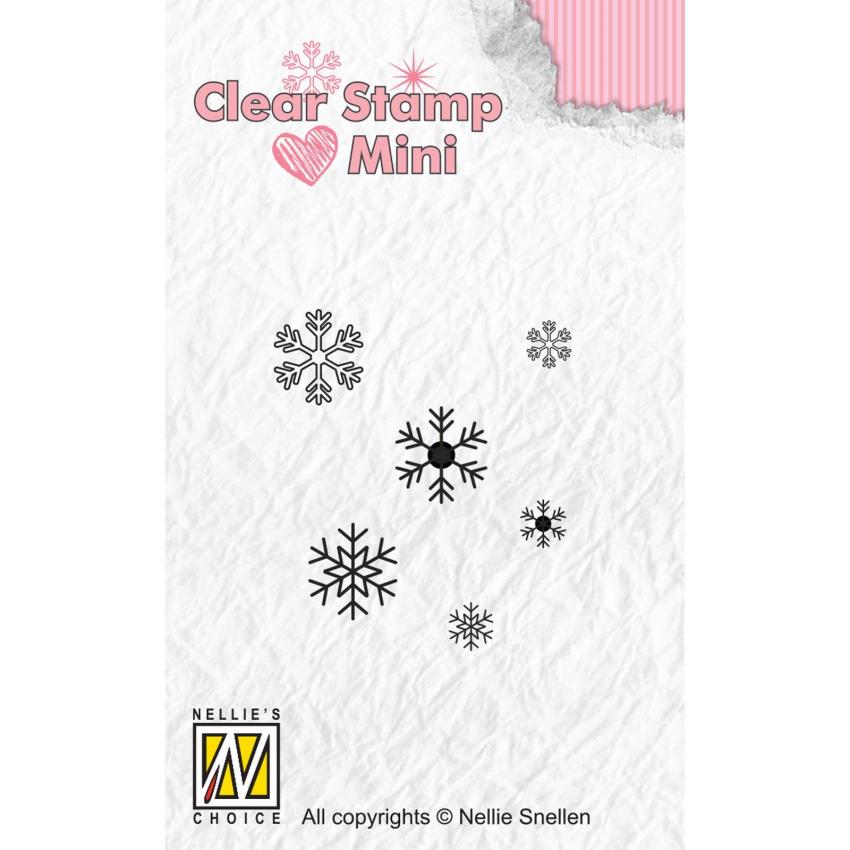 Nellie Snellen - Stempel "Snowflakes" Clear Stamps Mini