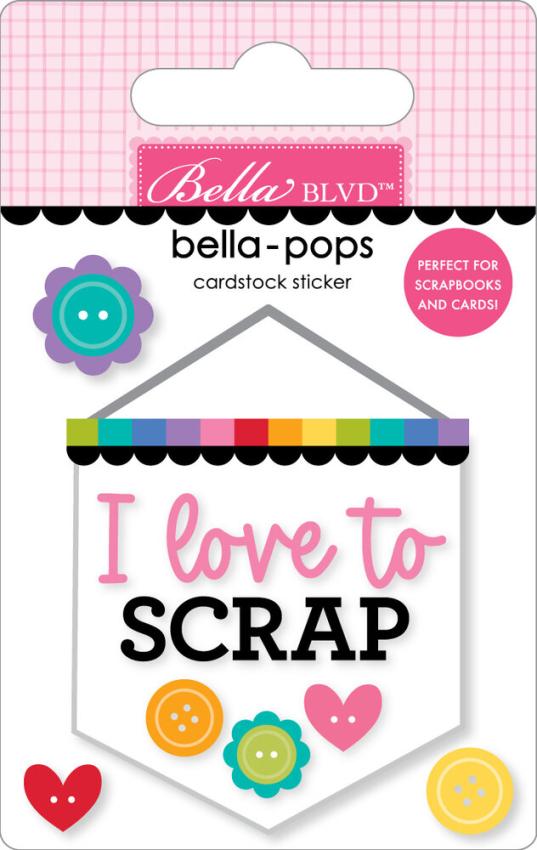 Bella BLVD - 3D Sticker "Scrap Banner" Bella Pops