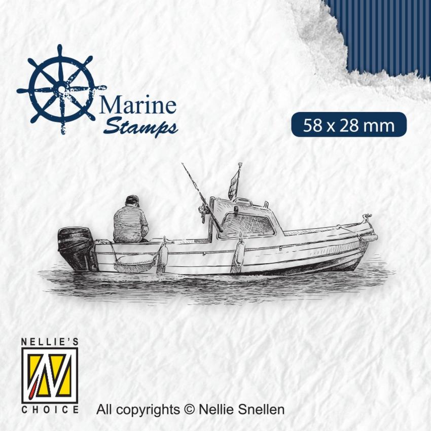 Nellie Snellen - Stempel "Boat" Clear Stamps Marine