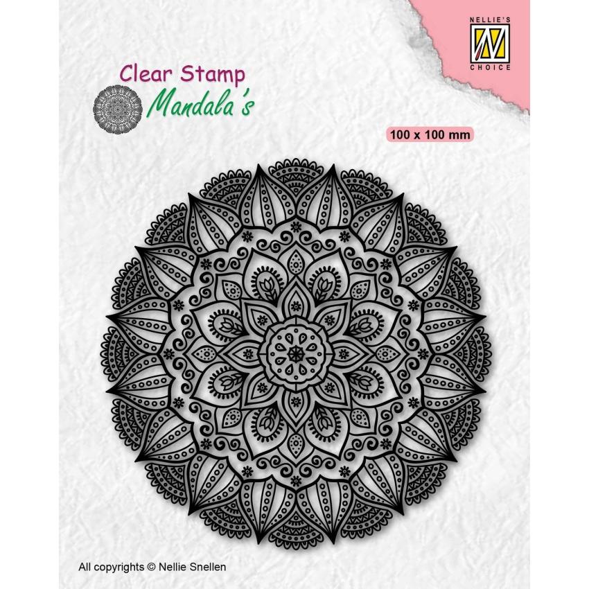 Nellie Snellen - Stempel "Mandala Dahlia Flower" Clear Stamps Mandala´s