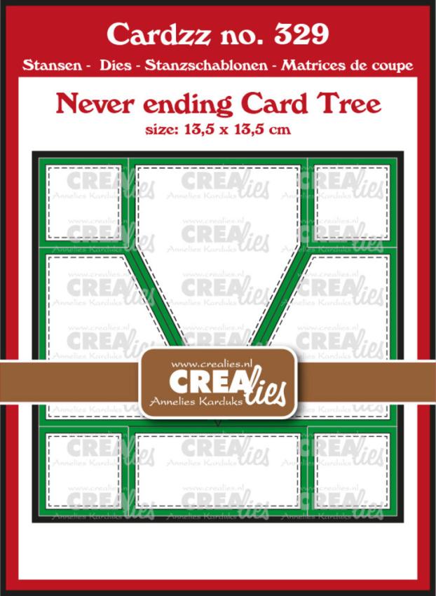 Crealies - Stanzschablone "No. 329 Never Ending Card Tree" Cardzz Dies