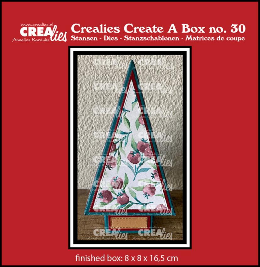 Crealies - Stanzschablone "No. 30 Christmas Tree Box" Create A Box Dies