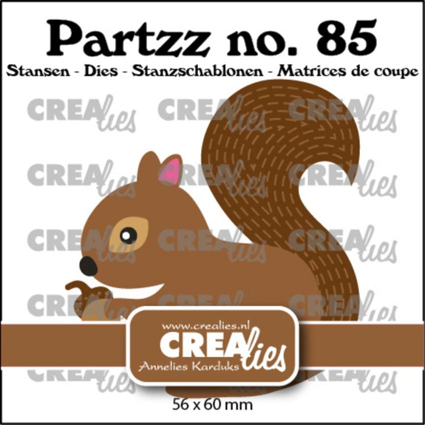 Crealies - Stanzschablone "No. 85 Squirrel" Partzz Dies