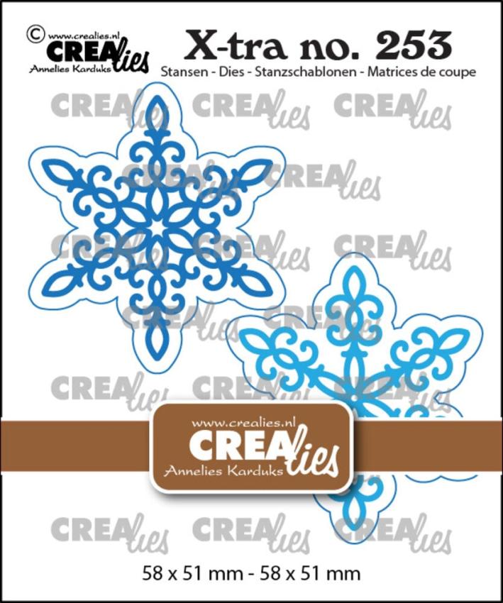 Crealies - Stanzschablone "No. 253 Snowflakes" X-tra Dies