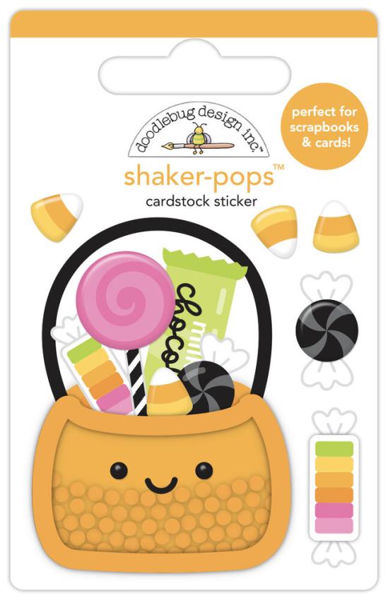 Doodlebug Design - Dimensional-Sticker "Trick Or Treats" Shaker-Pops