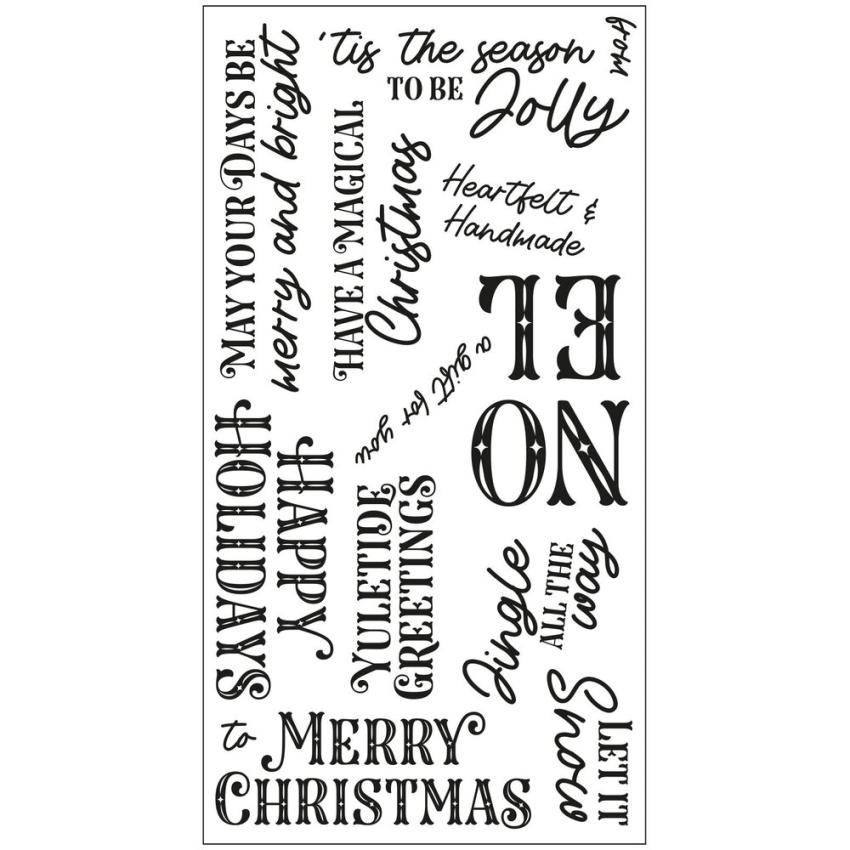 Sizzix - Stempelset "Greetings of the Season" Clear Stamps Design by Catherine Pooler