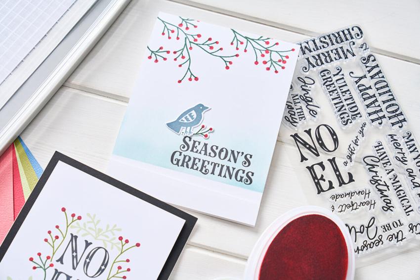 Sizzix - Stempelset "Greetings of the Season" Clear Stamps Design by Catherine Pooler