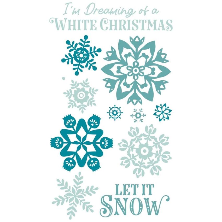 Sizzix - Stempelset "White Christmas" Clear Stamps Design by Catherine Pooler