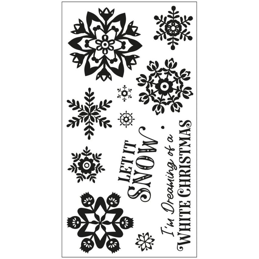 Sizzix - Stempelset "White Christmas" Clear Stamps Design by Catherine Pooler