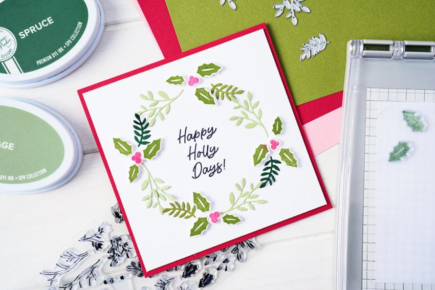 Sizzix - Stanzschablone "Happy Holly Days #2" Framelits Craft Dies Design by Catherine Pooler