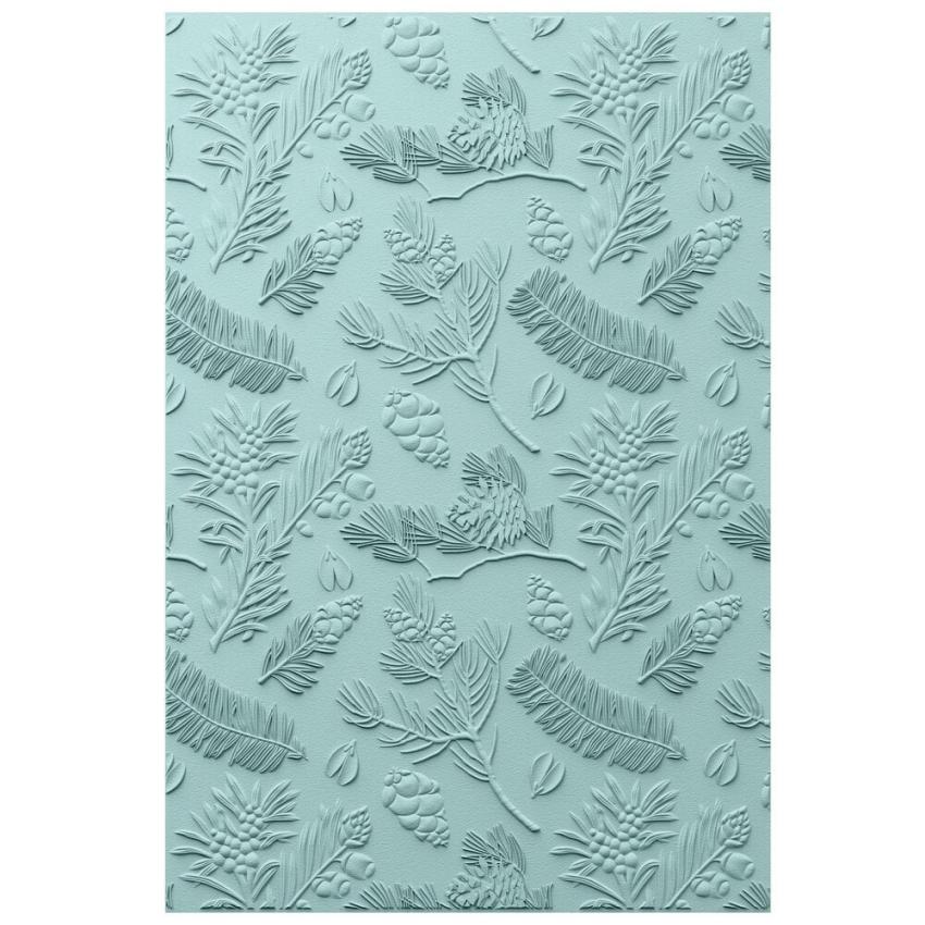 Sizzix - 3D Prägefolder "Pines" Embossing Folder Design by 49 and Market