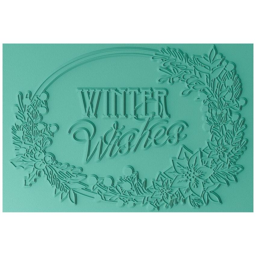 Sizzix - 3D Prägefolder "Winter Wishes" Embossing Folder Design by Jen Long