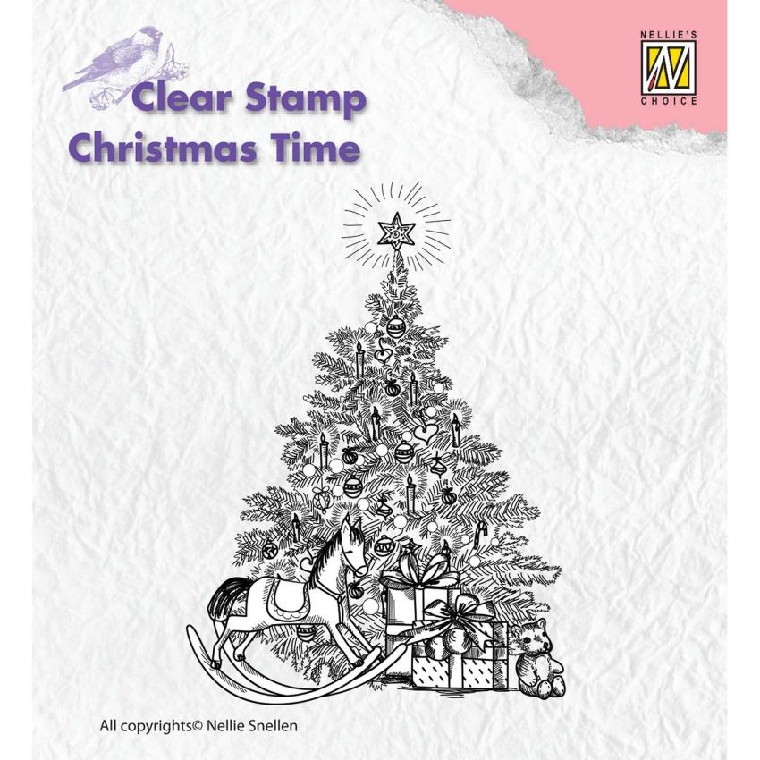 Nellie Snellen - Stempel "Tree with Gifts" Clear Stamps Christmas Time