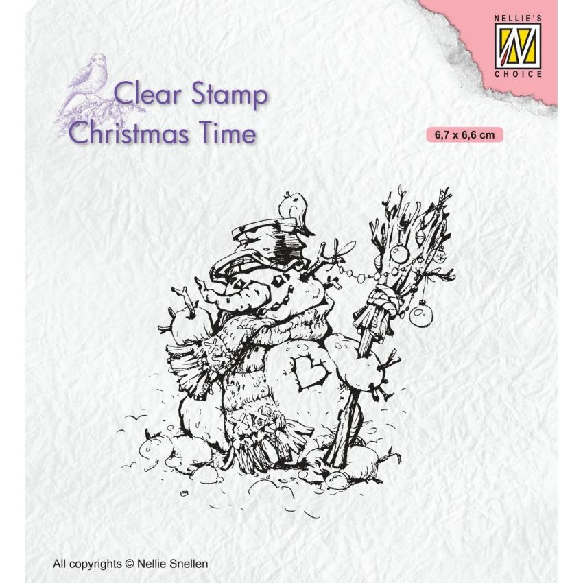 Nellie Snellen - Stempel "Snowman" Clear Stamps Christmas Time