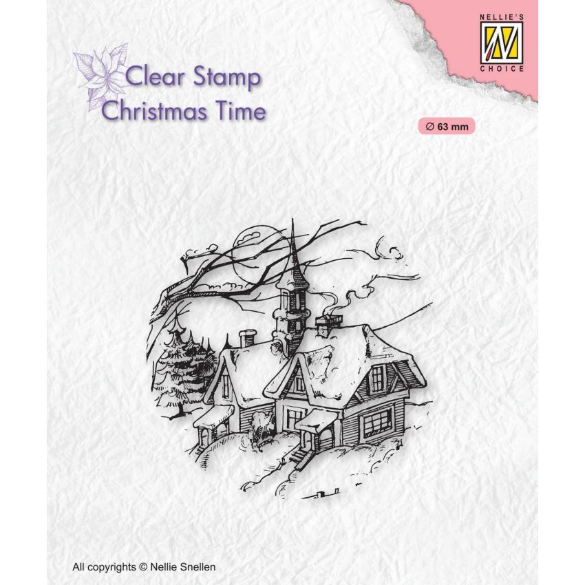 Nellie Snellen - Stempel "Scene" Clear Stamps Christmas Time