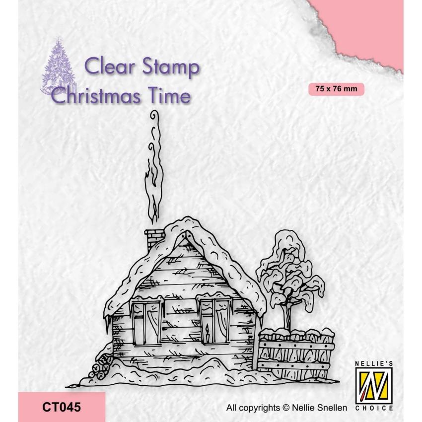 Nellie Snellen - Stempel "Snowy Cottage-2" Clear Stamps Christmas Time