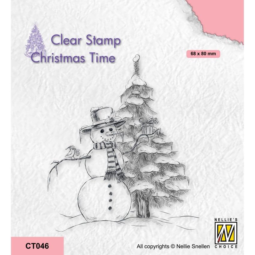 Nellie Snellen - Stempel "Snowman" Clear Stamps Christmas Time