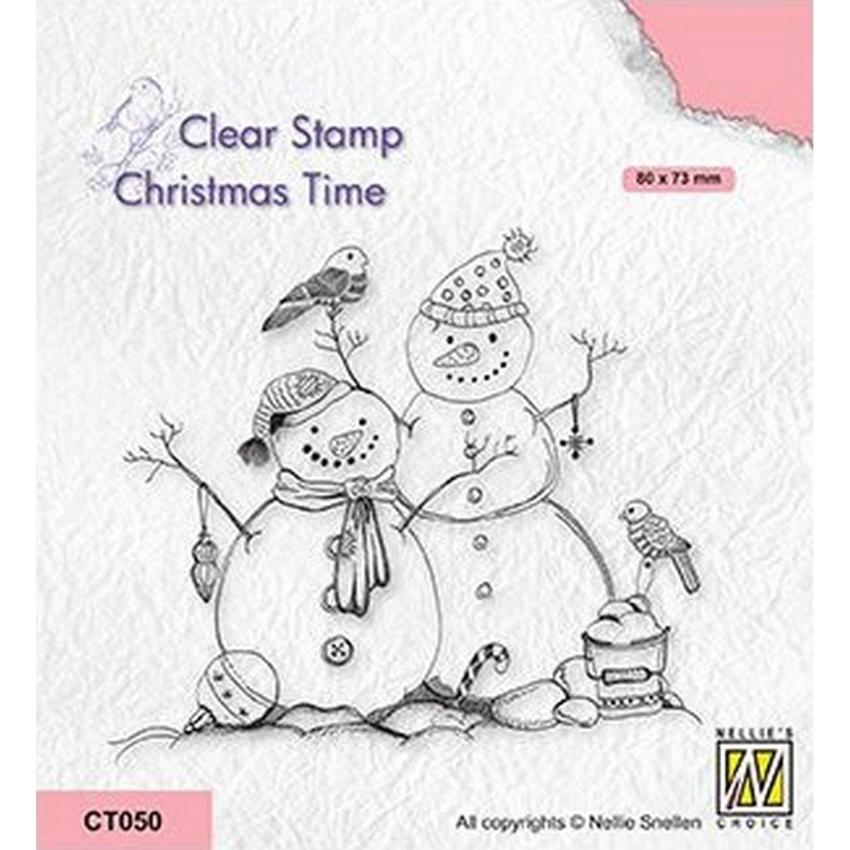 Nellie Snellen - Stempel "Snowmen" Clear Stamps Christmas Time