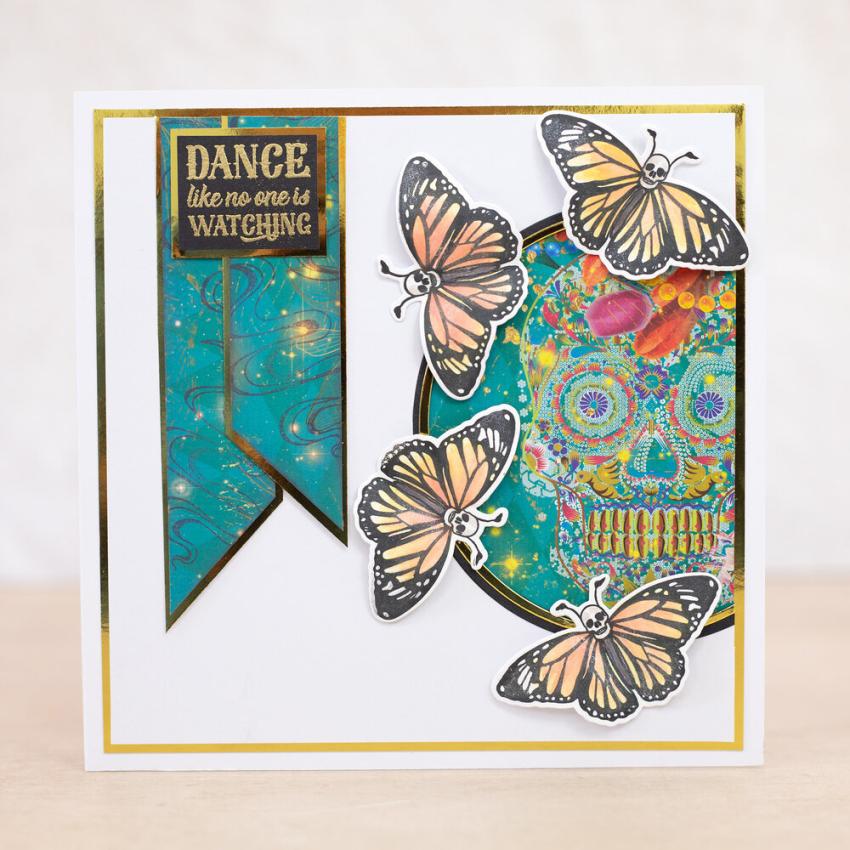 Crafters Companion - Stempelset & Stanzschablone "Butterfly Melody" Stamp & Dies Design by Sheena Douglass