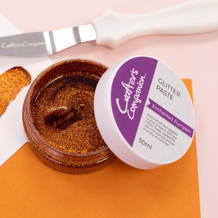 Crafters Companion - Glitter Paste "Enchanted Pumpkin" 