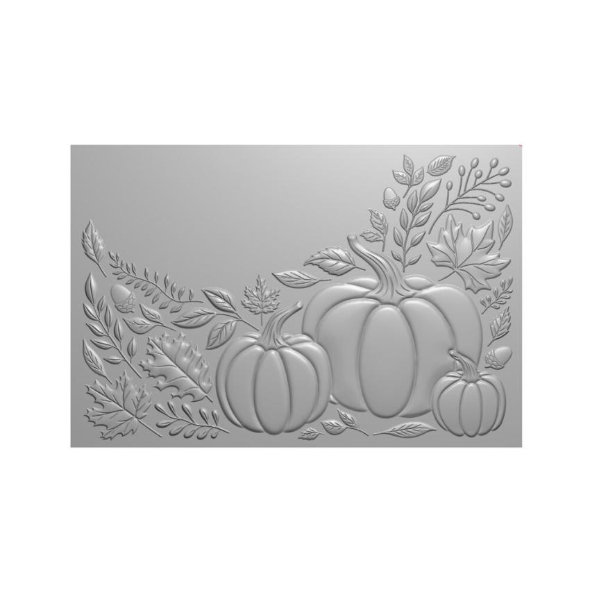 Crafters Companion - Prägefolder "Perfect Pumpkins" 3D Embossingfolder