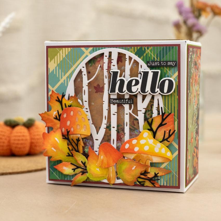 Crafters Companion - Stempelset & Stanzschablone "Hello" Stamp & Dies