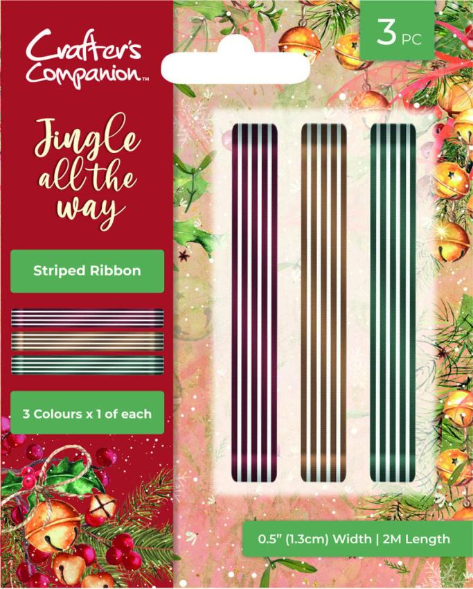 Crafters Companion - Bänder "Jingle All The Way" Ribbon