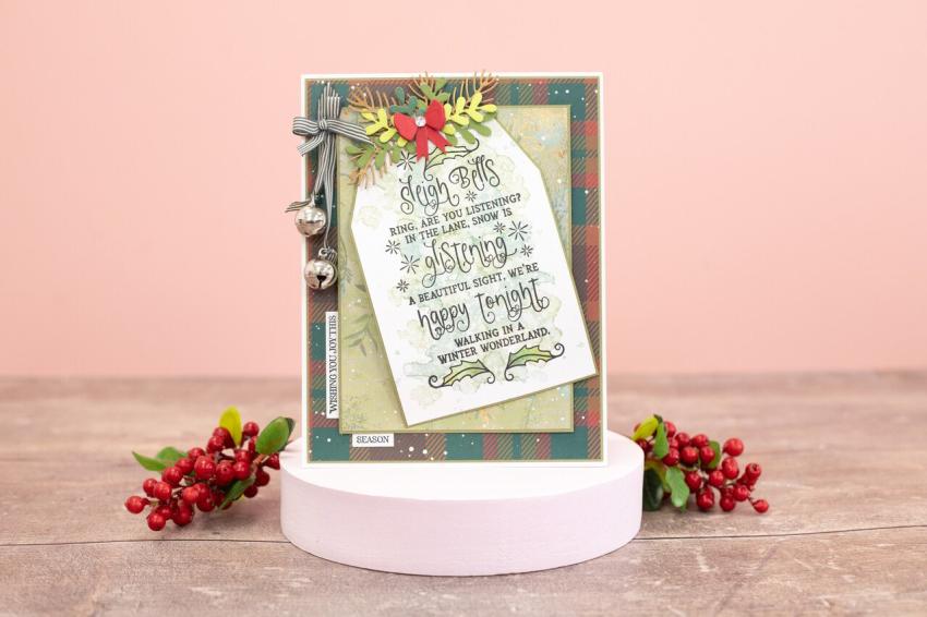 Crafters Companion - Bänder "Jingle All The Way" Ribbon