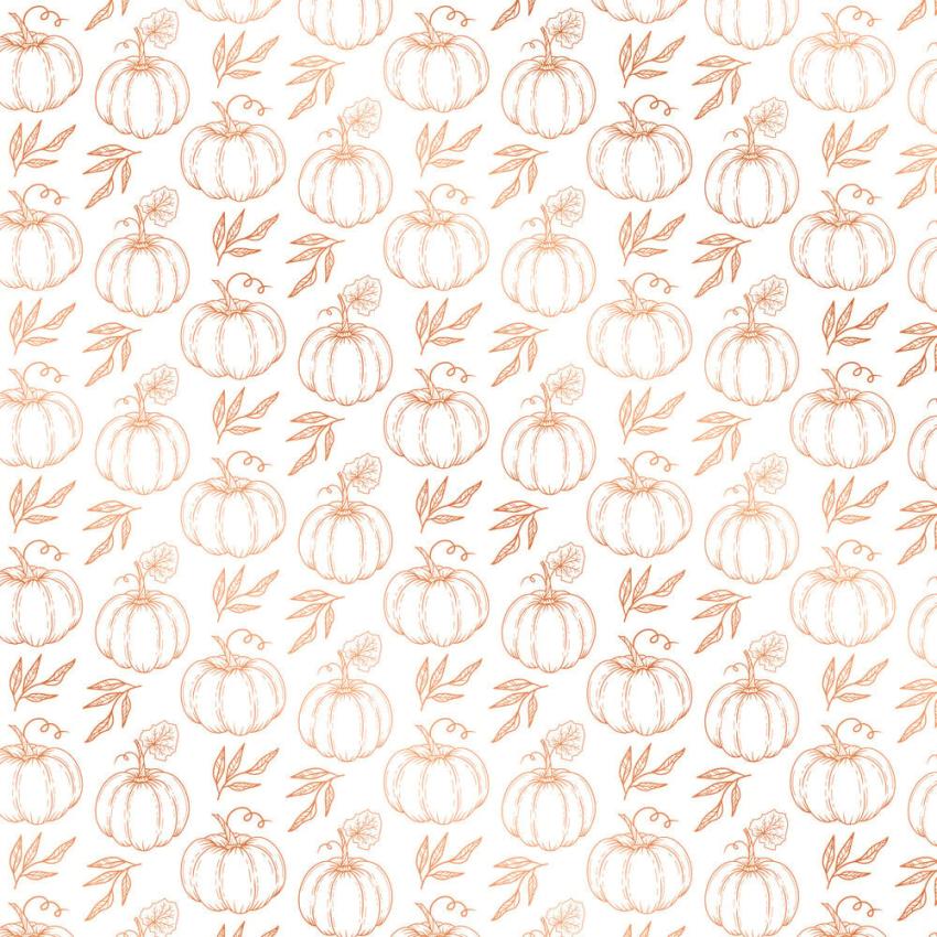 Crafters Companion "Pumpkin Spice Season" Luxury Foiled Acetate 12x12 Inch - 12 Bogen 