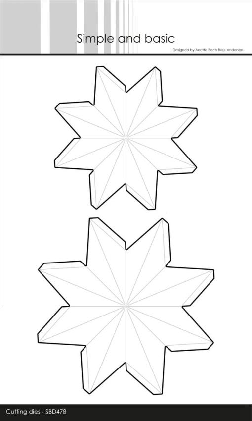 Simple and Basic - Stanzschablone "Star Ornament - Small/Medium" Dies