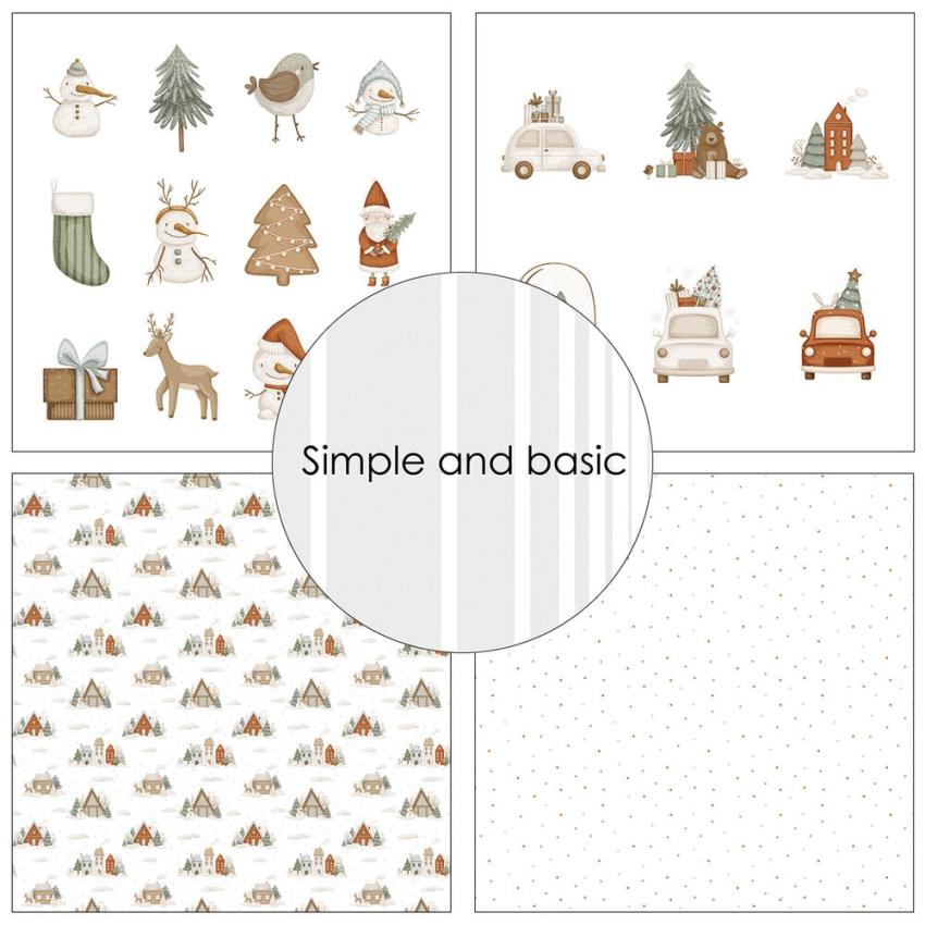 Simple and Basic - Designpapier "Kids Christmas" Paper Pack 6x6 Inch - 24 Bogen 