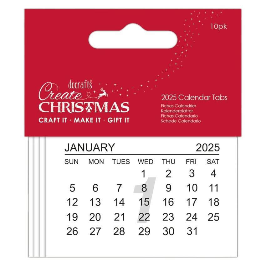 Papermania - Kalender - Create Christmas 2025 - Calendar Tabs