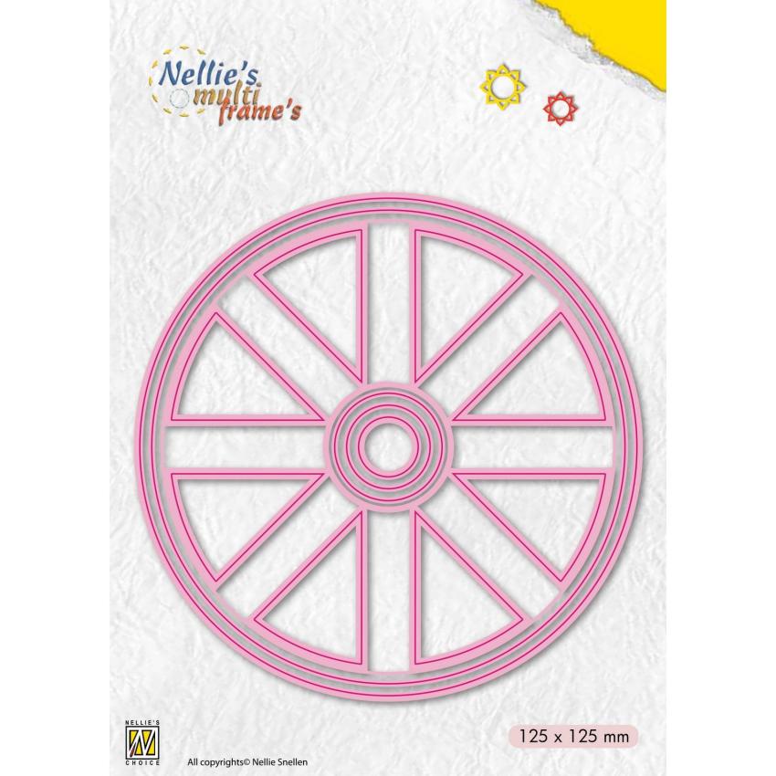 Nellie Snellen - Stanzschablone "Kaleidoscope Wheel" Multi Frame´s Dies