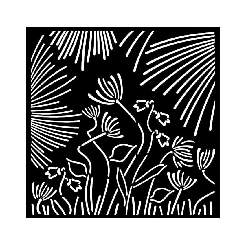 Stamperia - Schablone 18x18cm "Abstract Flowers" Stencil  