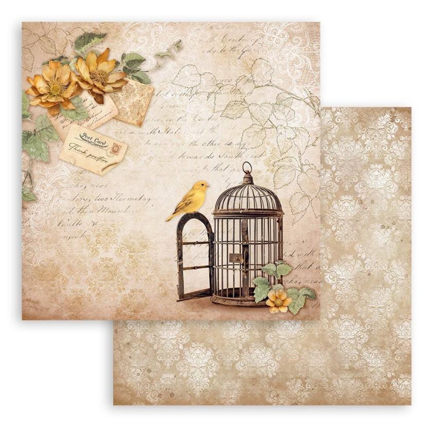 Stamperia - Designpapier "Cage" Paper Sheets 12x12 Inch - 10 Bogen