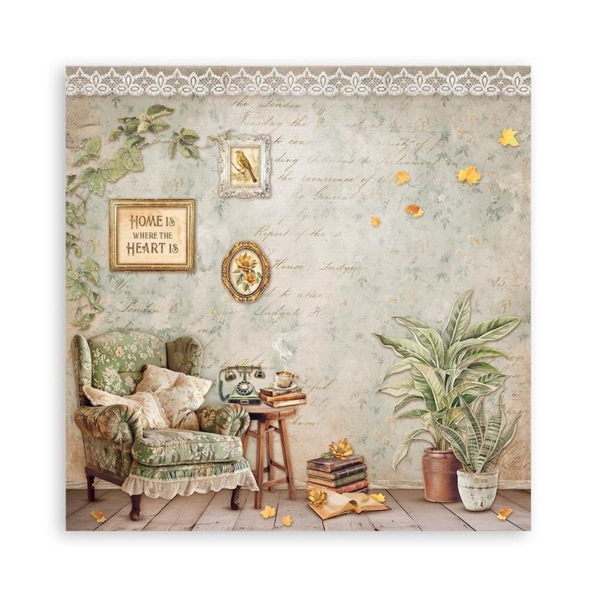 Stamperia - Designpapier "Golden Harmony" Maxi Paper Pack 8x8 Inch - 22 Bogen