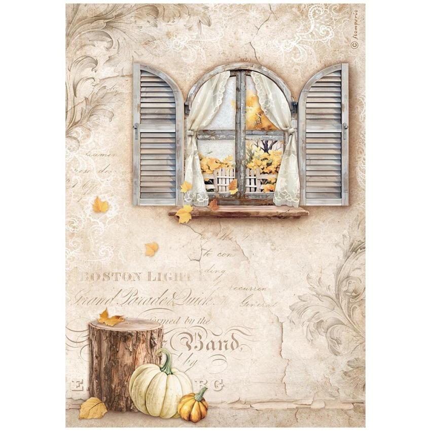 Stamperia - Decopatch Papier "Window" Decoupage A4 - 6 Bogen  