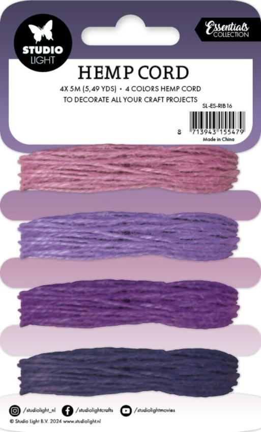 Studio Light - Hemp Cord "Shades of Purple"