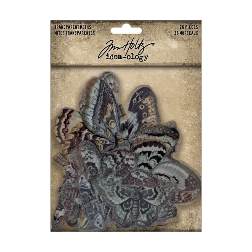 Tim Holtz - Idea Ology - Stanzteile "Halloween Moths" Die Cuts