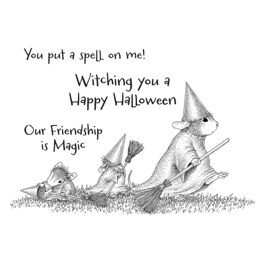 Spellbinders - Gummistempel Set "Halloween Flight" Cling Stamp