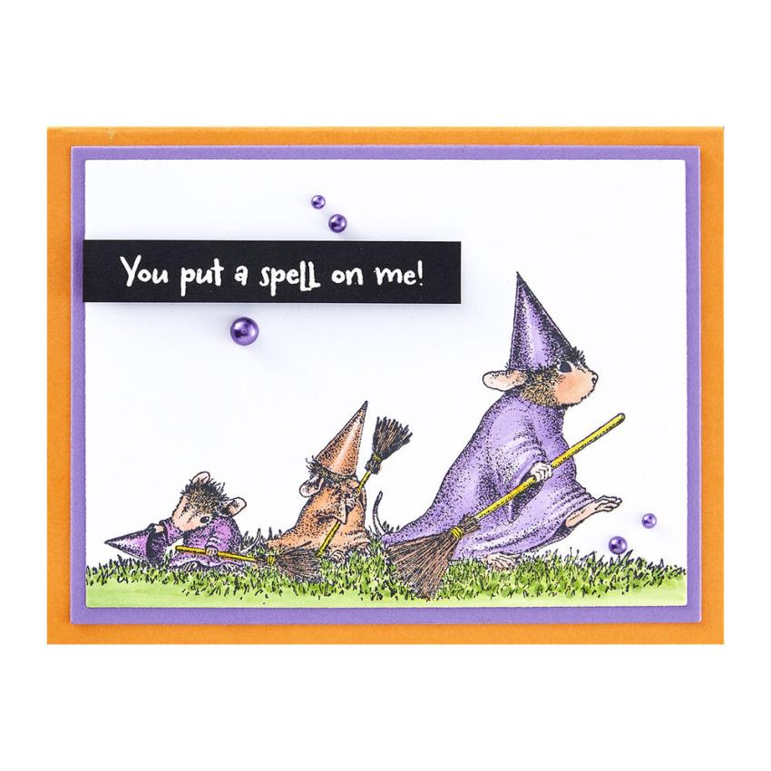 Spellbinders - Gummistempel Set "Halloween Flight" Cling Stamp