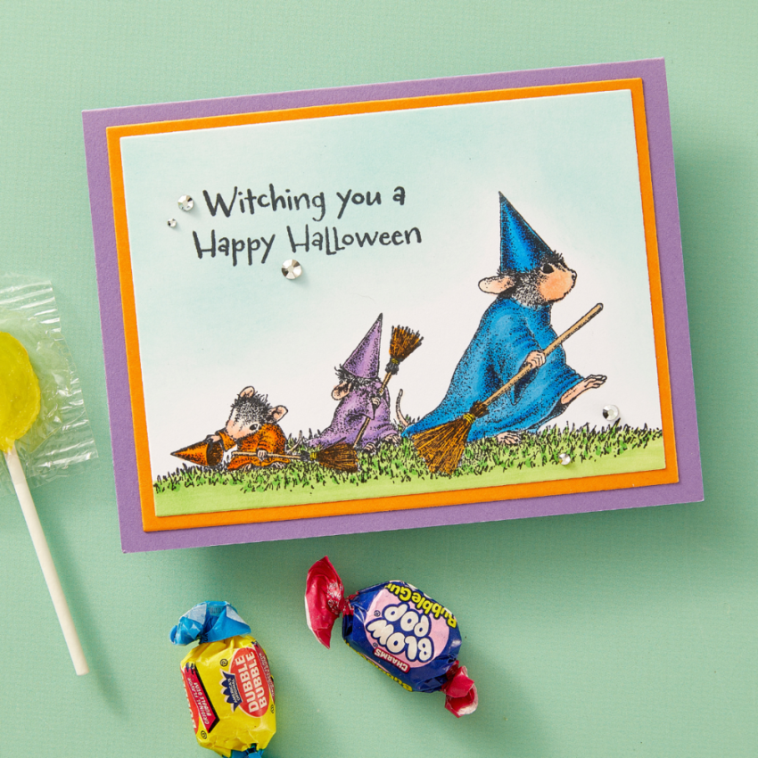 Spellbinders - Gummistempel Set "Halloween Flight" Cling Stamp